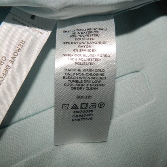 Ann Taylor Petite Blue Lined Skirt Size 16P NEW  (L-48) - Picture 5 of 5